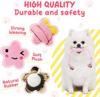 XIUGOAL Pink Puppy Toys for Boredom - 23 Pack Puppy Chew Toys for Teething, Enrichment Dog Toys for Small Dogs with Squeaky Dog Chew Toys, Treat Ball and Ropes