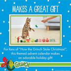 Dr. Seuss for Pets How the Grinch Stole Christmas Cat Advent Box with 12 Surprise Toys and Accessories Cat Stocking Stuffers, Cat Christmas Gifts, Christmas Gifts for Cats