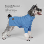 cyeollo Dog Sweater Long Sleeve Knitted Turtleneck Pullover Warm Clothes | Ultra Soft Warm Knit, Full Coverage, 4-Way Stretch for Easy Movement, Easy On & Off, Winter Daily Wear for Small Dogs