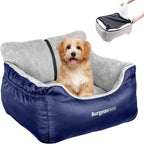 BurgeonNest Dog Car Seat for Small Dogs & Cats Under 25 lbs, Blue