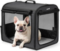 Dog Car Carrier Light Weight 24×17.7×20.5in, Foldable Dog Carrier, Dark Gray