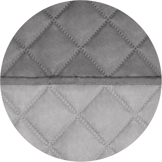 PureFit Reversible Quilted Sofa Cover Dog Couch Covers for Sofa, 28 in | Gray/Light Gray, Water Resistant Couch Protector, Washable Pet Couch Cover with Non Slip and Elastic Straps For Kids