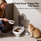 304 Stainless Steel Dog Food Storage Container with Lid for Cat Bird Pet Dry Food Treats, Mouse Proof Small Storage Bin Fits Up To 7 Lbs, Coming With Scoop