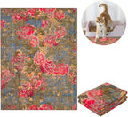 Lovewag Cat Litter Mat, Litter Box Mat, Heirloom Rose, 36x48, 2 Pack | Washable litter mat cover, kitty litter mat & cat mat for litter box, litter trapping mat, prevents tracking, multi-cat