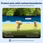PetSafe Classic In-Ground Fence for Dogs & Cats, Up to 1/3 Acre | Tone, Vibration, and Static Correction, Expandable Up To 5 Acres Waterproof Rechargeable Collar, LCD Boundary Display, 5lb+