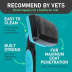 Maxpower Planet Dog Rake and Brush Set for Shedding, Undercoat & Mats | Deshedding Tool, Detangling, Self-Cleaning Design, Medium & Long Hair, For Cats Too, Gentle Grooming