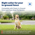 PetSafe Classic In-Ground Fence Collar | Collar Only, Replacement, Extra, Add-A-Dog, Tone, Vibration & Static, Waterproof, Rechargeable, Dogs & Cats 5 lb+