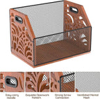 Dog Toy Basket, Chew-Proof Dog Toy Box, Wooden Pet Toy Storage | Spacious Toy Storage Bin for Pet Toys, Treats & Home Supplies, Toy Box for Living Room