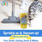 Bodhi Dog Natural Carpet Deodorizer Powder - Dry Pet Smell Eliminator & Urine Odor Remover - Loosens Fur & Dirt - Plant-Based Room Freshener for Vacuuming Home with Pets - Fresh Laundry (Pack of 3)