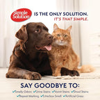 Simple Solution Extreme Stain & Odor Remover, Enzyme Stain Cleaner, 32oz | Dog Stain & Odor Remover, Pet Urine Enzyme Cleaner, Dog Urine Carpet Cleaner, Carpet Spray Cleaner, Pet Odor Eliminator