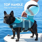 ASENKU Dog Life Jacket - Pet Safety Vest for Swimming & Boating, Shark Life Jacket with Floatation, Dog Lifesavers Swimsuits for Small Medium Large Dogs (Deepblue, M)