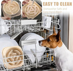 Slow Feeder Dog Bowls for Medium Dogs & Cats | Non-Slip Base, Anti-Choking Design, Reduces Bloating & Overeating, Easy to Clean, 1.5-2 Cups