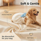 FLAdorepet White Large Dog Princess Dress Christmas Outfit Costume,5XL | Prefect for Easter Christmas Wedding Birthday Party;Ideal for Medium Large and Giant Dogs Girl,Soft Stain Summer Dog Clothes