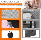Dog Cat Playpen,Portable Pet Puppy Playpen,Rabbit Puppy Dog Play Pen for Indoors,Dogs Tent for Indoor Cats,Kitten Playpen,Collapsible Small Cats Crate Cage for Small Dogs with Carrying Case(Pink, M)