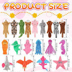 Outus 20 Pcs No Stuffing Dog Squeaky Toys Bulk for Aggressive Chewers, Crinkle Teething Chew Plush Toys for Small Medium Large Pet Gift, 20 Styles(Vivid Style)