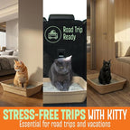 CallieCo Disposable Cat Litter Boxes Large 6 Pack Leak Resistant | Portable, Biodegradable, Travel Friendly, Sturdy, Easy-Grip Rim, Cat Tray Liners