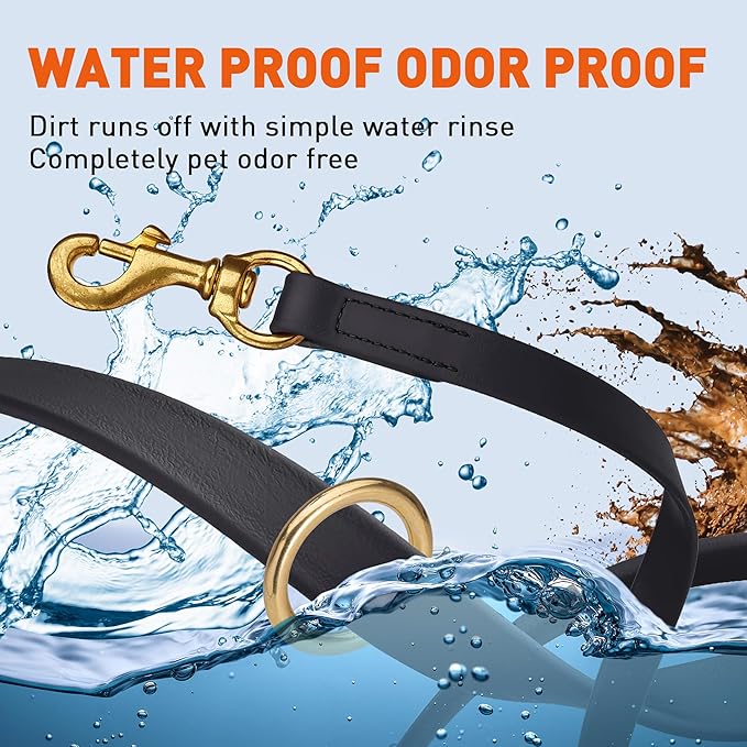 Viper Biothane Working Lead for Dogs 4ft Black