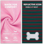 KYEESE 2Pack Dog Shirt, Soft Striped Dogs T Shirts, Lightweight Pet Tank Top, Sleeveless Dog Shirt for Small Dogs, Stretchy Comfortable Pet Vest, Pink, XL