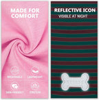 KYEESE 2Pack Dog Shirt, Soft Striped Dogs T Shirts, Lightweight Doggie Tank Top Cat Clothes, Sleeveless Dog Shirt for Small Dogs, Stretchy Pet Vest, Pink, Small
