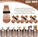 EXPAWLORER 6Pcs Anti Slip Dog Socks to Prevent Licking Paws, Dog Shoes for Hot Pavement, Double Sides Dog Boots & Paw Protectors Booties for Hardwood Floors with Grip Small Medium Large Senior Dogs, M