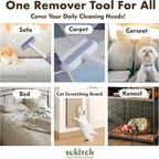 Dog & Cat Hair Remover for Couch, Reusable Lint Brush for Furniture | Multifunctional Fur Removal Tool, Reusable Design with No Refills Needed for Couch, Sofa, Bedding & Car Seats