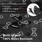 F-color SUV Cargo Liner for Dogs - Heavy Duty Cargo Cover for Mid-Size SUVs | Water Resistant, Bumper Flap, Non-Slip Mat, Car Trunk Dog Car Seat Cover Prevents Scratches Pet Hair Mud Dirt for Sedans Vans