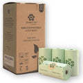 Pawtria Home Compostable Dog Poop Bag Rolls, 120 Bags, 8 Rolls | Leak-Proof Dog Poop Bags Made with Vegetable Starches, TÜV Austria Home Compost Certified, Easy Open Rolls