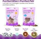 Catstages by Nina Ottosson Rainy Day Puzzle & Play Cat Puzzle Feeder – Interactive Treat Game for Indoor Cats, Level 3 Slow Feeder Enrichment Toy, 13.8" x 14"