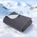 Cooling Blanket for Dogs - Q-MAX>0.4 Waterproof Pet Throw Blanket Bed Cover, Non-Slip Dog Blankets for Couch Protector, Washable Furniture Cover for Summer, Grey,40x60