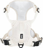 TUG No-Pull Dog Harness, 2 Leash Clips + Padded Handle (XL, Cream) | Water-Resistant Padded Interior | Front No-Pull & Rear Clips | Padded Back Handle | Adjustable Straps | Lightweight