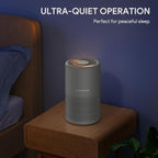 FULMINARE Air Purifiers for Home H13 True HEPA Air Filter (Gray 2 Pack) | Remove Pet Hair, Smoke, Odors，Quiet Air Cleaner With Night Light, Portable Small Air Purifier for Home, Office, Living Room