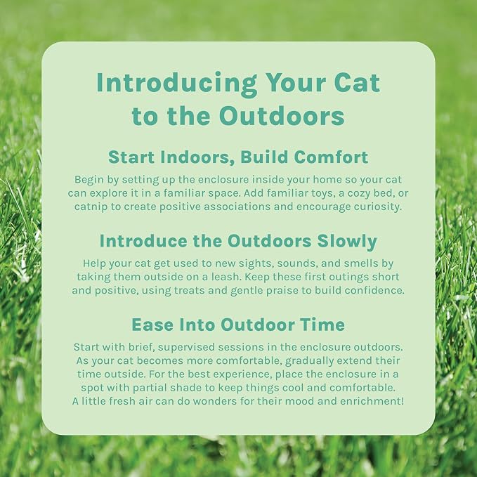 Kitty City Outdoor Catio Furniture and Play Kits for Cats, Three Way Tunnel