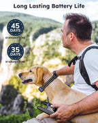 Shock Collar for 2 Dogs - 4200FT Dog Training Collar with Remote IPX7 Waterproof Electric Collar with 4 Training Modes, Security Lock E-Collar for Large Medium Small Breeds(Navy Blue)