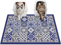 Glittme Cat Litter Mat, 33"x22" Non-Slip Washable Trapping Mat for Cats | Litter Trapping Mat With Thick PVC Coil To Catch Scatter, Soft On Paws And Waterproof Bottom To Protect Floors