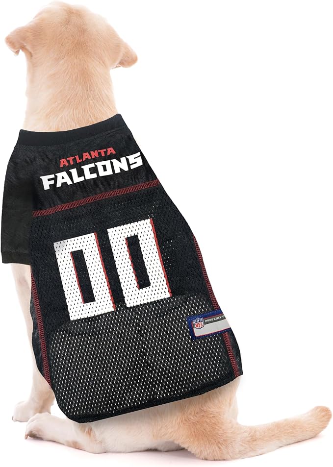 Pets First NFL Atlanta Falcons Dog Jersey, Size X-Large, Football Shirt Costume for Pet, Dog Sports T-Shirt, NFL Team Clothing for Cats, Licensed Pet Apparel Available in 7 Sizes and 32 Teams