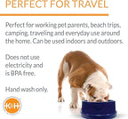 K&H Dog Water Bowl, Coolin' Pet Bowl, Ice Cold Pet Dish, 96 Ounces | Summer Cooling Water Bowl for Small, Medium & Large Dogs & Cats, Stays Cool and Fresh, Insulated BPA-free, Indoor Outdoor