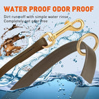 Viper Biothane K9 Working Dog Leash Waterproof Lead for Tracking Training Schutzhund Odor-Proof Long Line with Solid Brass Snap for Puppy Medium and Large Dogs 6ft, Dark Chocolate Brown