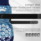 EXPAWLORER Anti-Slip Dog Socks-Double Sides Grips Traction Control on Hardwood Floor,Dog Shoes for Hot/Cold Pavement,Best Paw Protector,Prevents Licking,for Puppy Small Medium Large Senior Dogs