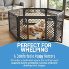 6-Panel Modular Dog and Puppy Playpen, Indoor/Outdoor Pet Enclosure