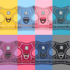 Pawaii No Pull Dog Harness with Pet ID Tag, Reflective Vest | Built for safer walks with a QR Pet ID Tag, ront no pull clip, reflective trim,control handle and breathable mesh lining