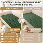 Smiry Couch Cover for Dogs, Non Slip Fuzzy Pet Sofa Arm Covers Washable | Sofa Slipcovers for Armrest & Backrest, Soft Thick Furniture Protector for Cats Dogs, Against Fur, Dirt (27.6"x27.6")