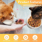 100 Pcs Disposable Dog Bowls 1.5 Cups Pets Disposable Feeding Bowls for Dogs and Cats Pets Paper Travel Cups for Small Medium Dogs Cats Puppy Kitten Dry or Wet Serving Food Water (Classic)