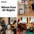 Air Purifiers for Home Bedroom Large Room Up to 1092 Ft² 1Hr AHAM Verified | HEPA Filter with Activated Carbon & Washable Pre-Filter, PM2.5 Sensor AQI Display 20dB Sleep Mode for Odor, Pollen & Pets