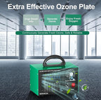 Ozone Generator 45,000mg/h, Home/Industrial O3 Car Deodorizer. Ozone Machine Air Ionizer Ozone Odor Eliminator for Strong Odor. Odor Eliminator for Home, Car, Pet. Room Deodorizer For 2500 sq ft.