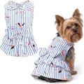 Parisian Pet Flamingo Dog Dress - Summer Clothes for Small Dogs Girl - Stylish Pet Dress - Comfortable Sleeveless Dog Outfits - Lightweight and Breathable Puppy Clothes - Dresses for Dogs