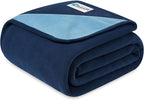 PetAmi Waterproof Dog Blanket for Couch, Pee Proof Reversible Cat Blanket for Sofa Bed Furniture Protector, Soft Fleece Washable Pet Throw for Dogs Cats Puppies Kittens, 60x80 Navy Blue