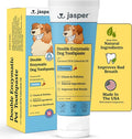 Jasper Dog Toothpaste Double Enzymatic, Chicken Flavor 3.5oz | Vet Approved Pet Tooth Paste with Natural Ingredients, Freshens Breath, Whitens Teeth, Plaque and Tartar Remover for Teeth