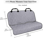 VIVAGLORY Dog Seat Covers, Dog Backseat Cover Pet Bench Protectors with Anti-Slip Backing, Back Seats Cover Rear Seat Covers Car Seat Cover for Dogs, Heather Black, 46" L * 52" W | Backseat Cover for Car Suv & Truck, Back Rear Backseat Bench Protector