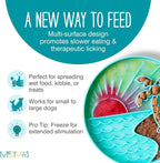 Messy Mutts Round Slow Feeder, 8 Inch, 2 Cup, Teal | 8 Inch Round Silicone Puzzle Slow Feeder For Dogs And Cats, Holds 2 Cups, Dishwasher Safe