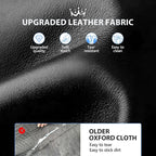 Back Seat Extender for Dogs Truck-Large Space, Hard Bottom PU Leather Dog Pet Seat Cover Back Seat, Anti-Scratch Dog Hammock for Crew Cab Trucks F150, RAM1500, Sierra, Tundra, Silverado